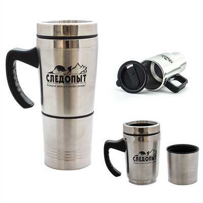 Кружка изотермическая ДВОЙНАЯ 330+180мл. PF-CWS-P68 - фото 1326102