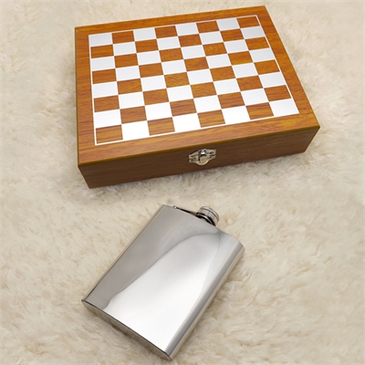 Набор подарочный Фляжка + Шахматы + Карты FL8-25N21 - фото 1327878