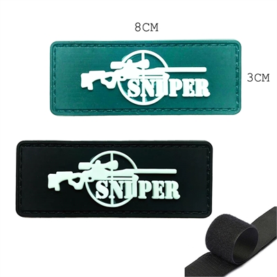 Шеврон нашивка SNIPER (резина) (патч) на липучке (микс) 56088 - фото 1328191