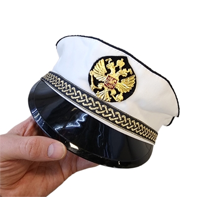 Капитанка кокарда Орёл (белый верх) (белый) 03190024 - фото 1342407