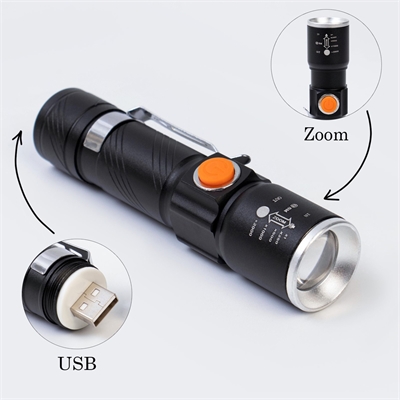 Фонарь - ручной ZOOM YT-300 (аккумуляторный) 9321840 - фото 1344899