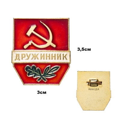 Значок Дружинник Победа (СССР) 913365 - фото 1352573