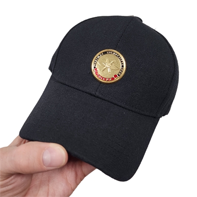 Бейсболка Воздушно-космические силы (накладка металл) (чёрная) (ВКС) 03160020N - фото 1353187