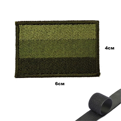 Шеврон нашивка Флаг России (РФ) (полевой) (патч) на липучке 16160092 - фото 1353212