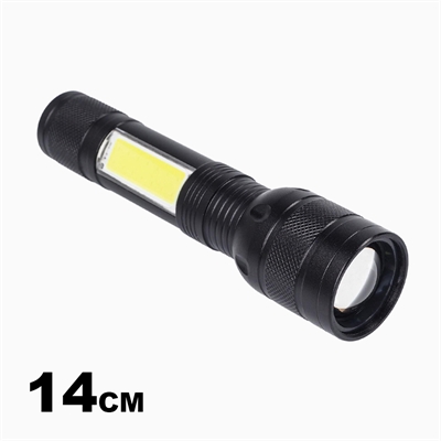 Фонарь ручной тактический Hanna 14см 10Вт, 1200мАч (аккумуляторный) 7069501 - фото 1353246