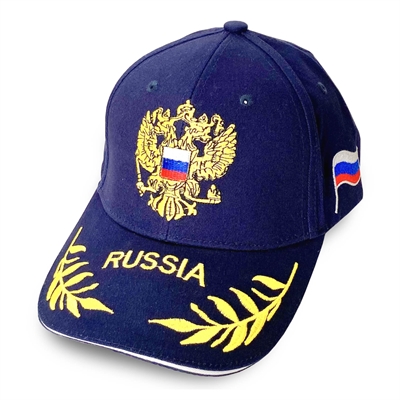 Бейсболка RUSSIA вышивка (синий) 131532 - фото 1353551
