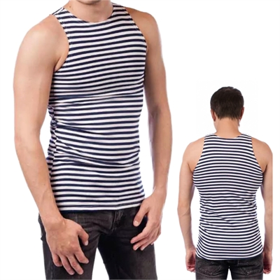 Майка ВМФ (с синей полосой) 30260 - фото 1353556