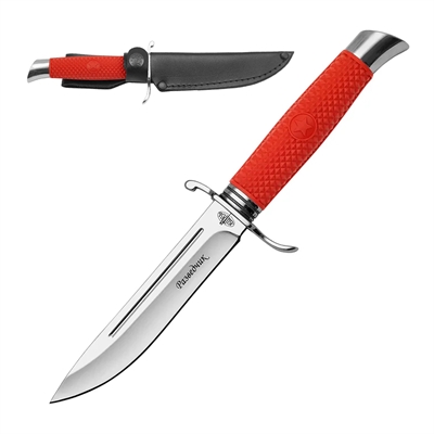 Нож нескладной Разведчик ст.9Cr18MoV (Красный) (Витязь) B5400-2 - фото 1354218