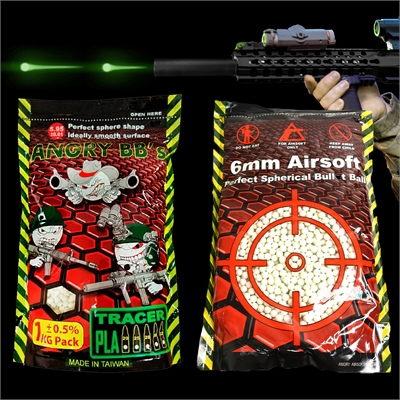 Шары для страйкбола Angry BB's 0,25г, 4000 штук (1 кг,Tracer) AG-025TRG - фото 1354415