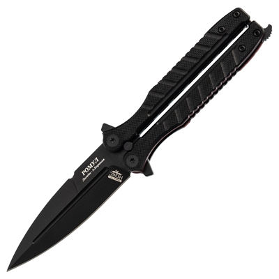 Нож бабочка Ромул ст.AUS8 (Чёрный) (НОКС) 205-787401 - фото 1354416