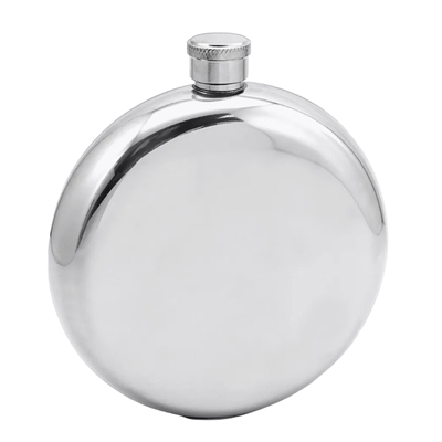 Фляжка Белая (круглая) 220мл. FL8-3P - фото 1354506
