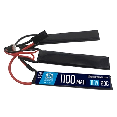 Аккумулятор BlueMAX Li-Po 11.1V 1100mah 20C Triple, 3x (М-серия цевьё, приклад) BM-2004 - фото 1354784
