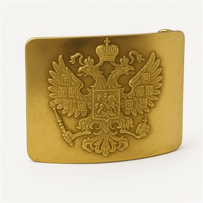 Бляха (пряжка) Герб Российской империи (латунь) 13010030 - фото 1354855