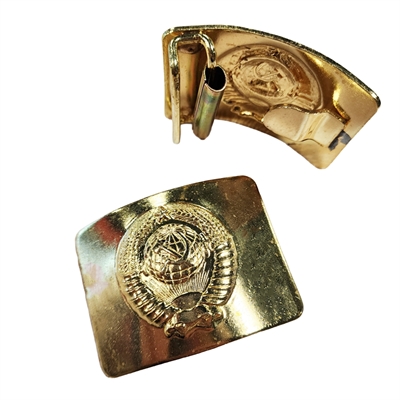 Бляха (пряжка) Милицейская Герб (латунь) (СССР) 13010004 - фото 1354898