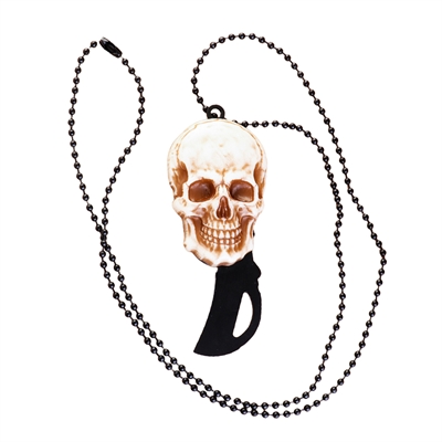 Нож складной Череп шейный/брелок ст.440С 10135856 - фото 1355238