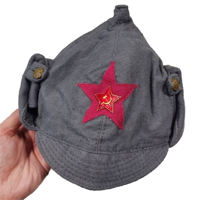 Будёновка Малиновая звезда (Летняя) обр.1927г. (серая) 3010603 - фото 1356582