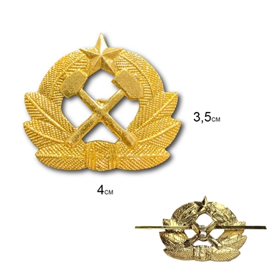Кокарда ВГСЧ (со звездой) золото 07010054 - фото 1357296