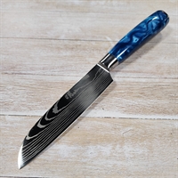 Нож кухонный SANTOKU средний ст.AUS8 (микс)