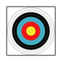 Мишень лук / арбалет 11 колец FITA 40 (40х40см) (Бумага) 744744