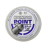 Пули Kvintor Point кал.5,5мм 1,5гр. (Квинтор) (150шт.) 3011752