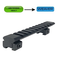 Планка - переходник с Ласточкин хвост на Weaver JKGA-0027