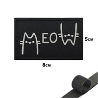 Шеврон нашивка Котик MEOW (патч) на липучке 23198