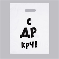 Пакет С ДР КРЧ, подарочный 31х40см 4840901