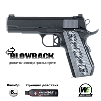 Пистолет страйкбольный WE COLT M1911A1 (Green Gas) кал.6мм WE-E001C