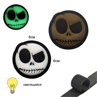 Шеврон нашивка Смайлик Хмурый (патч) на липучке 26554