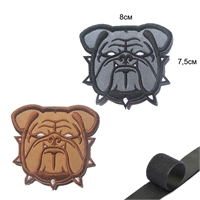 Шеврон нашивка Бульдог (патч) на липучке 67551