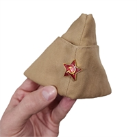 Пилотка СССР тропическая (песочная) оригинал СССР 8321