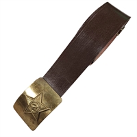 Ремень поясной солдатский кожзам, бляха звезда СССР Латунная (ОРИГИНАЛ СССР) 30113