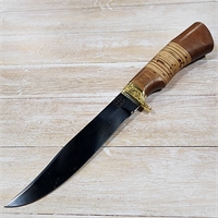 Нож Лис ст.95х18 (орех/береста) (Русский Нож) РН08