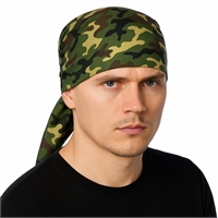 Бандана косынка 60х60см (Флора зеленая) (квадрат) 96372