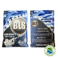 Шары для страйкбола BLS BIO 0,36 гр. 1000 штук (370гр, белые) Биоразлагаемые 1BA-PLA36