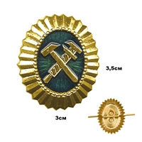 Кокарда Орех РЖД (золотая) 07010071
