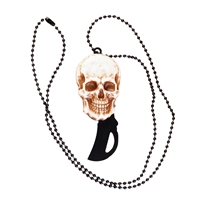 Нож складной Череп шейный/брелок ст.440С 10135856