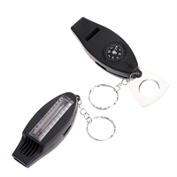 Свисток Термометр Компас Лупа (пластик) (чёрный) 05230035