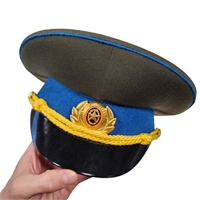 Фуражка ВДВ, ВКС повседневная (оливковая с голубым околышем) 03060008