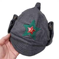 Будёновка Зелёная звезда ПОГРАНИЧНИКИ (Летняя) обр.1927г. (серая) 3010595