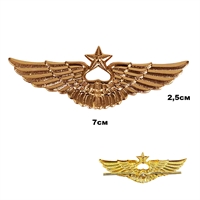 Кокарда Эмблема на тулью ВВС России (крылья) 07020025