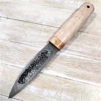 Нож Якутский Малый ст.Дамаск (карельская берёза) (Сёмин) СЕМ019