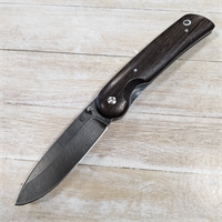 Нож складной Амур ст.Дамаск (венге) (Сёмин) СЕМ103