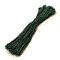 Паракорд PC094 (Зелёный-белый серебряная нить) 30 метров PC094 - фото 1327636
