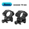 Кольца Кронштейн Weaver (низкие H=14мм) 25,4мм BH-RS25 - фото 1345913