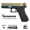 Пистолет страйкбольный WE Glock-17 Gen.3 Bronze (Green Gas) с гравировкой кал.6мм WE-G001BOX-FP - фото 1351445