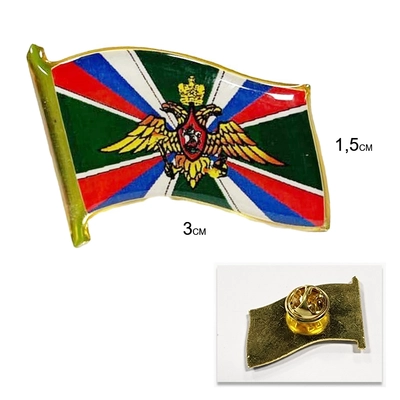 Значок Пограничные войска РФ (смола, на пимсе) 20080005