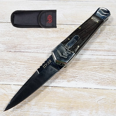 Нож складной Пуля ст.65х13 (Pirat) SA498
