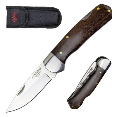Нож складной Грибник ст.40х13 (Pirat) S117