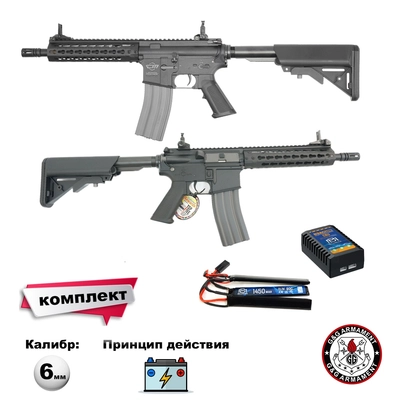Автомат страйкбольный G&G CM15 KR-CQB 8.5” кал.6мм (KIT) EGC-15P-CQB-BNB-NCM